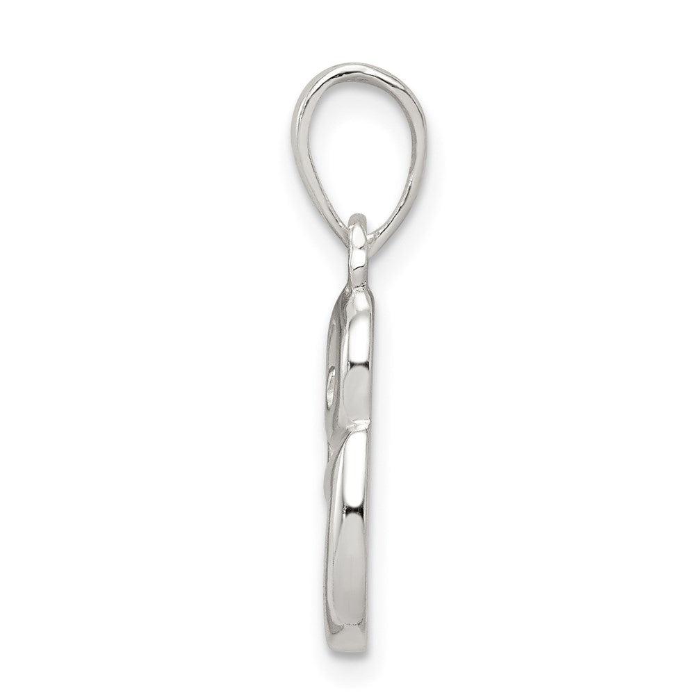 Sterling Silver Letter G Initial Pendant QC6512G