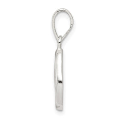 Sterling Silver Letter O Initial Pendant QC6512O