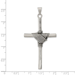 Sterling Silver Antiqued Cross Pendant QC6608