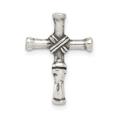 Sterling Silver Antiqued Cross Slide QC6653