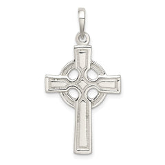 Sterling Silver Polished Cross Pendant QC6679