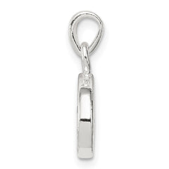 Sterling Silver CZ Letter O Initial Pendant QC6717O