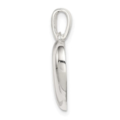 Sterling Silver Polished Heart Pendant QC6749
