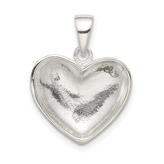 Sterling Silver Polished Heart Pendant QC6749
