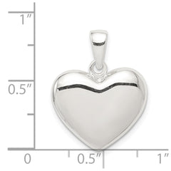 Sterling Silver Polished Heart Pendant QC6749