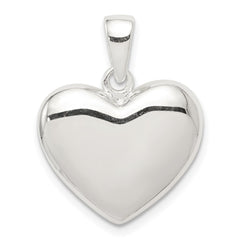Sterling Silver Polished Heart Pendant QC6749