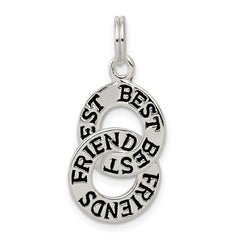 Sterling Silver Best Friends Charm QC6765
