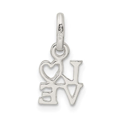 Sterling Silver Love Charm QC6779