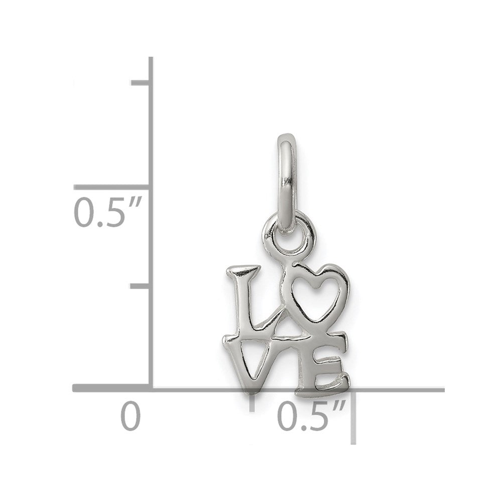 Sterling Silver Love Charm QC6779
