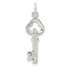 Sterling Silver Key Charm QC6780