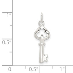 Sterling Silver Key Charm QC6780