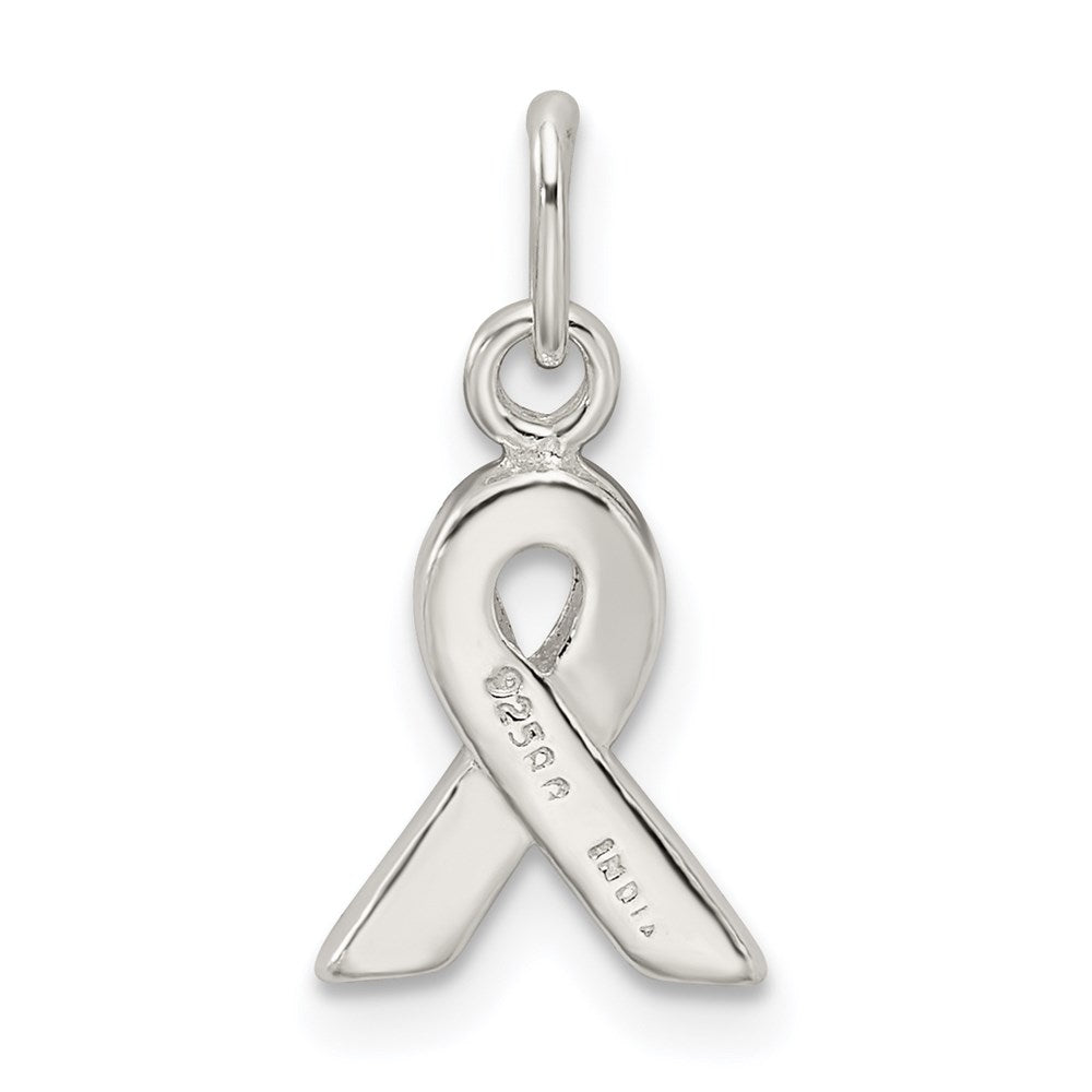 Sterling Silver Red Enameled Awareness Charm QC6830
