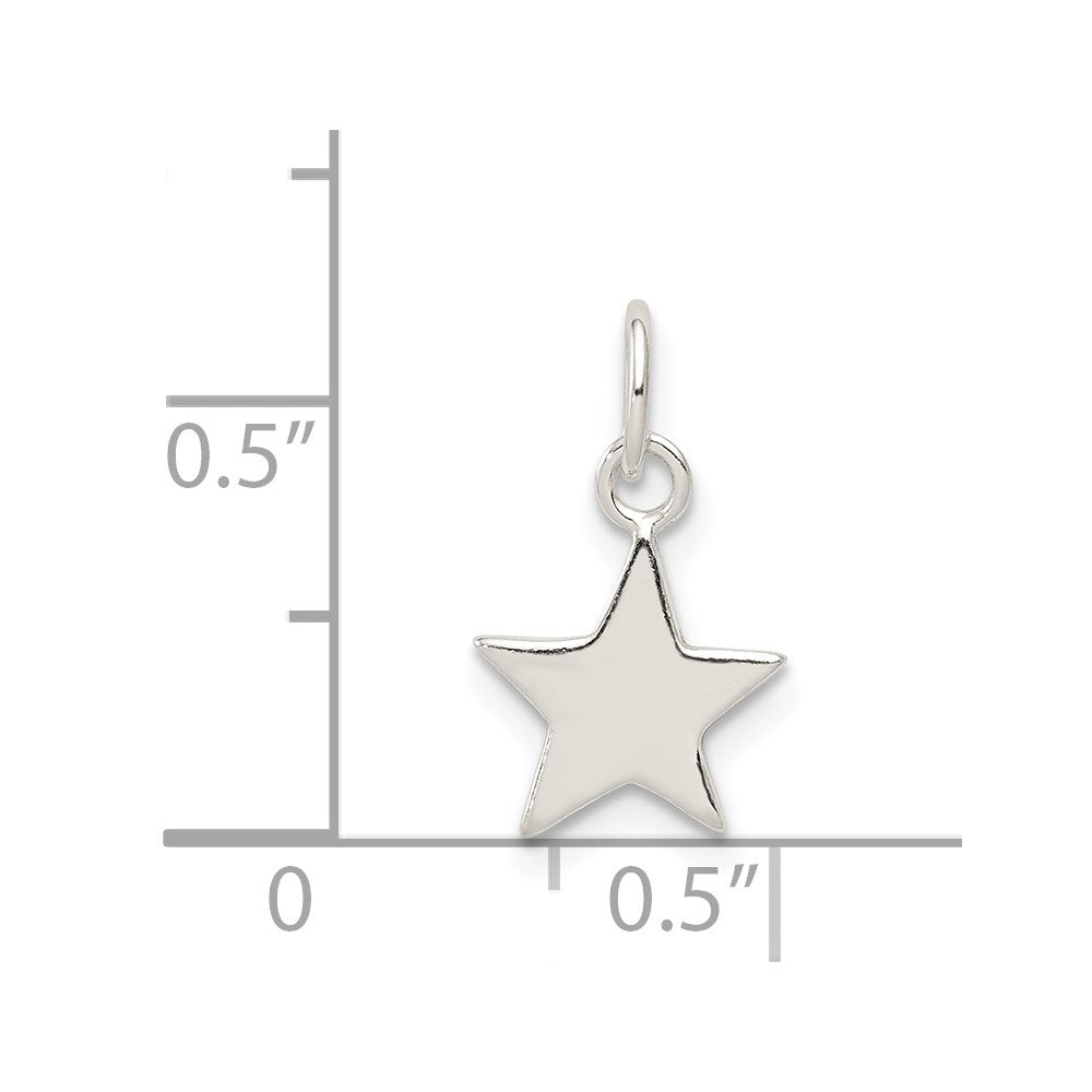 Sterling Silver Star Charm QC6844