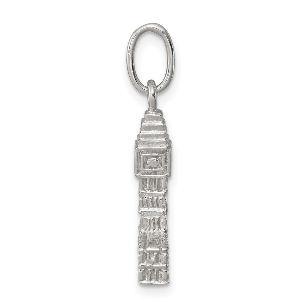 Sterling Silver Rhodium-plated Big Ben Charm QC6901
