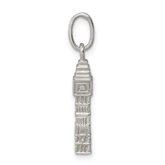 Sterling Silver Rhodium-plated Big Ben Charm QC6901