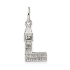 Sterling Silver Rhodium-plated Big Ben Charm QC6901