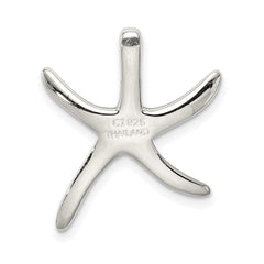Sterling Silver Rhodium-plated Starfish Slide Pendant QC6920