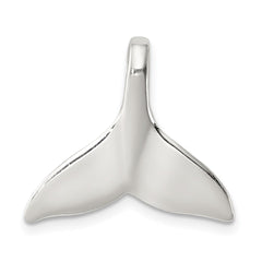 Sterling Silver Whale Tail Slide Pendant QC6941