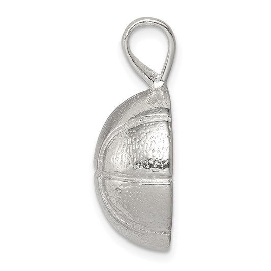 Sterling Silver Basketball Charm QC699