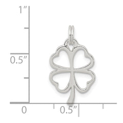 Sterling Silver Four Leaf Clover Charm QC6993