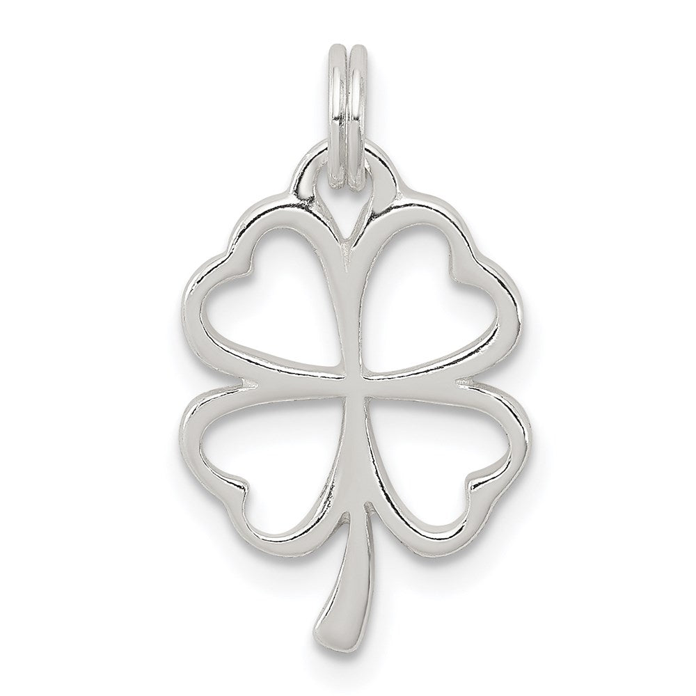 Sterling Silver Four Leaf Clover Charm QC6993