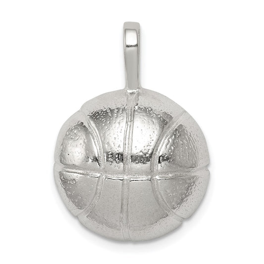 Sterling Silver Basketball Charm QC699