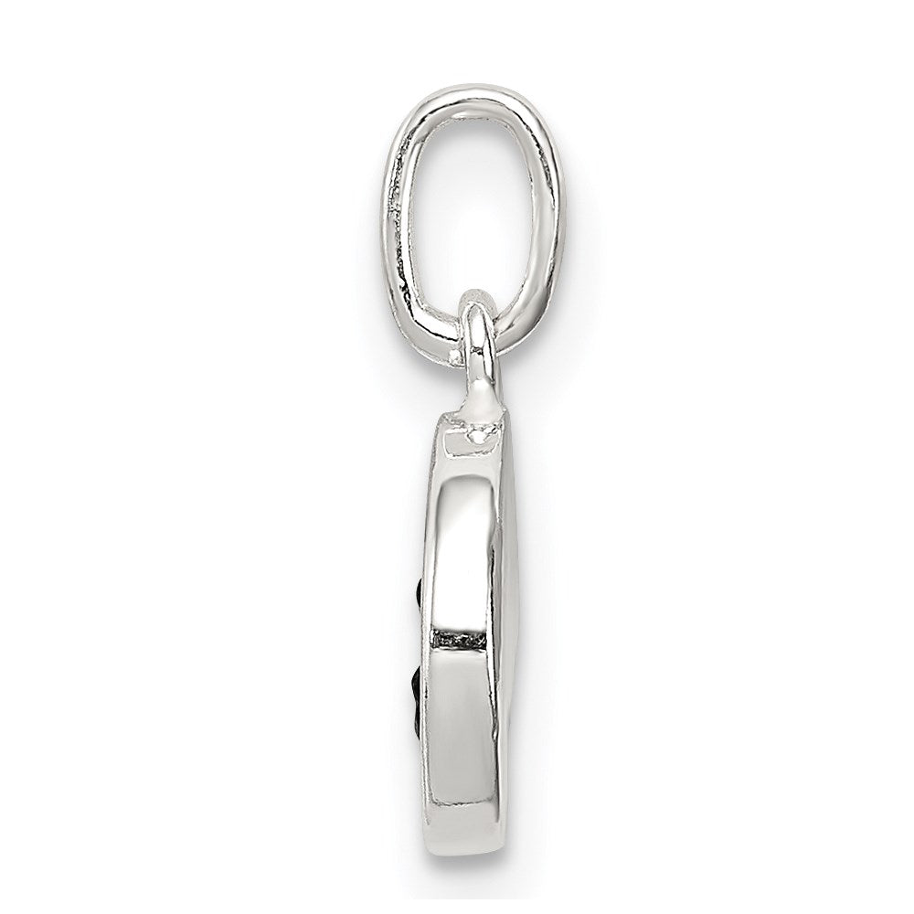 Sterling Silver Enameled Emotion Face Charm QC7099