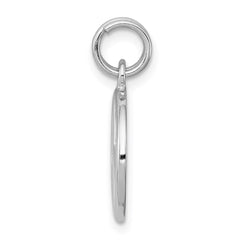 Sterling Silver Rhodium-platedPolished Peace Sign Charm QC7108