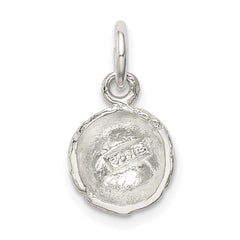 Sterling Silver Basketball Charm QC711