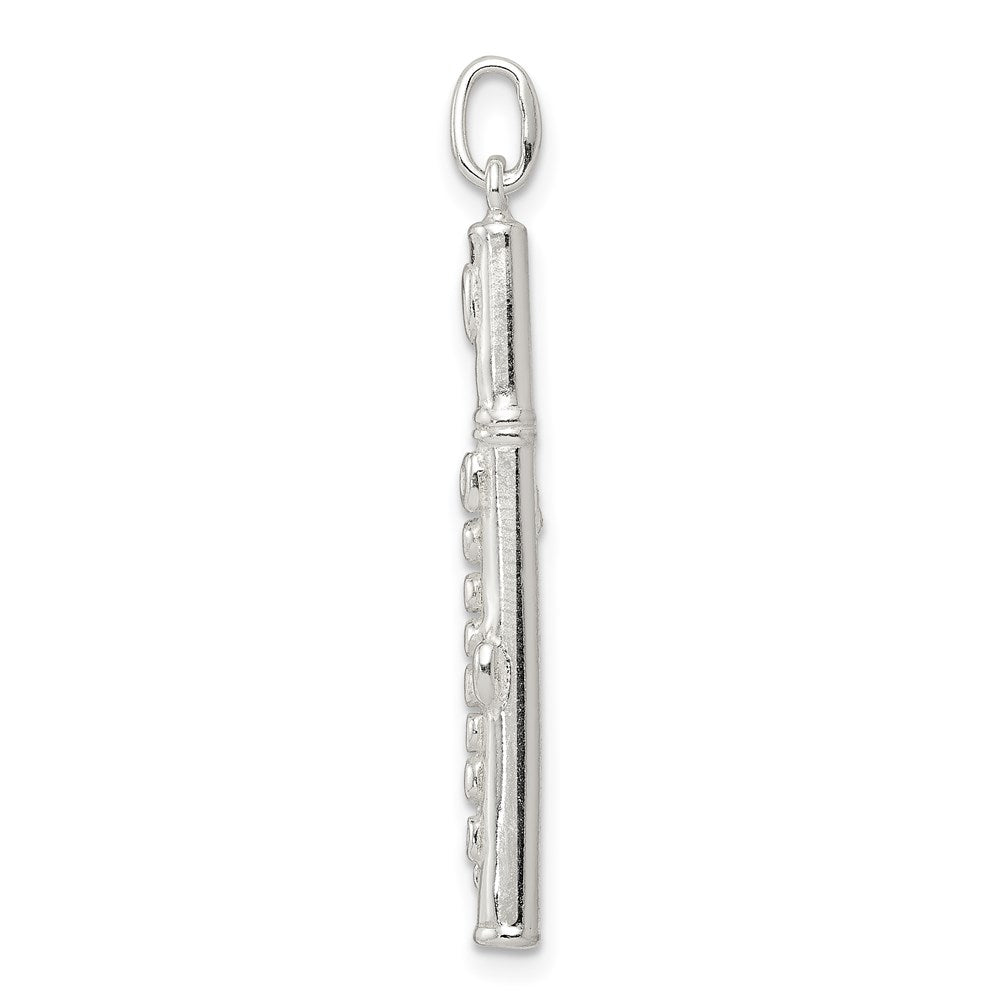 Sterling Silver Flute Charm QC7113