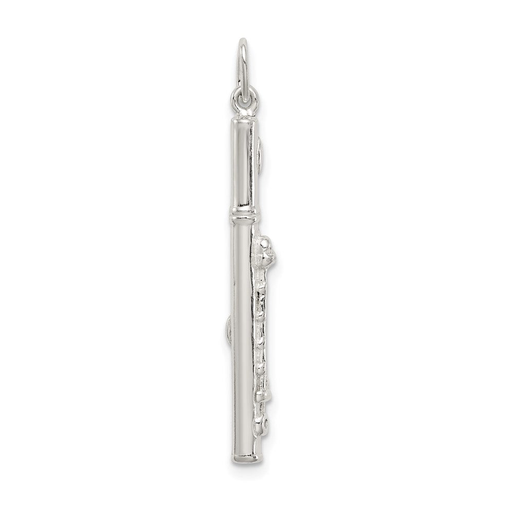 Sterling Silver Flute Charm QC7113