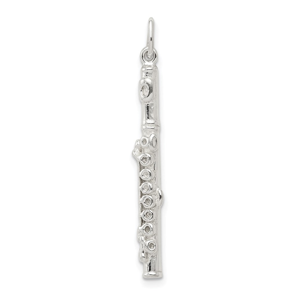 Sterling Silver Flute Charm QC7113