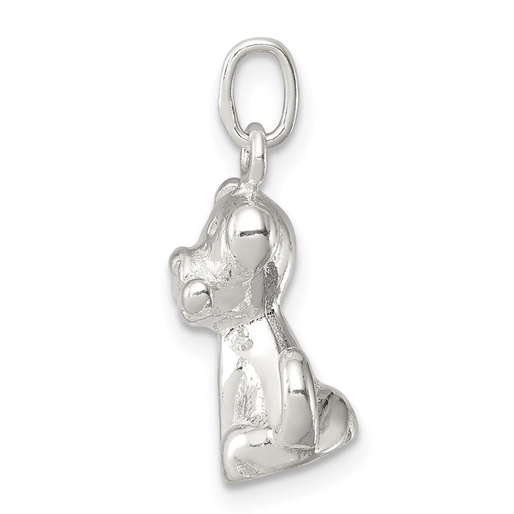 Sterling Silver Doggie w/Bone Charm QC7150