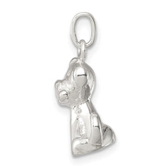 Sterling Silver Doggie w/Bone Charm QC7150