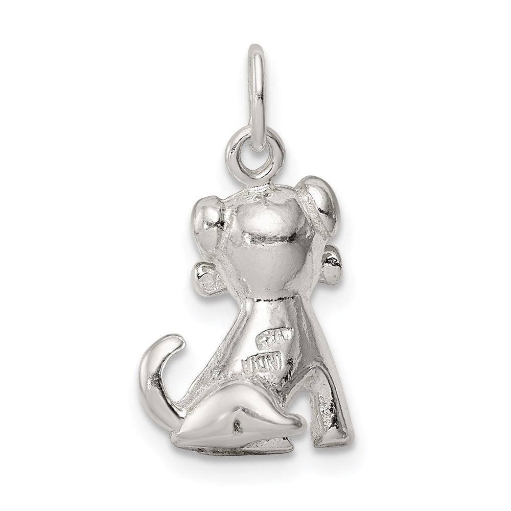 Sterling Silver Doggie w/Bone Charm QC7150