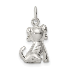 Sterling Silver Doggie w/Bone Charm QC7150