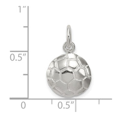 Sterling Silver Soccer Ball Charm QC716