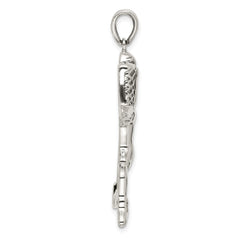 Sterling Silver Basketball Player Charm QC720