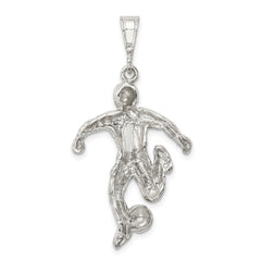 Sterling Silver Soccer Player Charm QC723