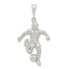 Sterling Silver Soccer Player Charm QC723
