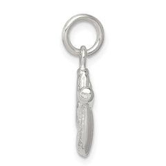 Sterling Silver Baseball Glove & Bat Charm QC725