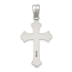 Sterling Silver Antiqued Cross Pendant QC7257