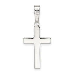 Sterling Silver Polished Cross Pendant QC7289