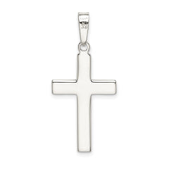 Sterling Silver Polished Cross Pendant QC7291