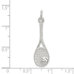 Sterling Silver Tennis Racquet Charm QC734