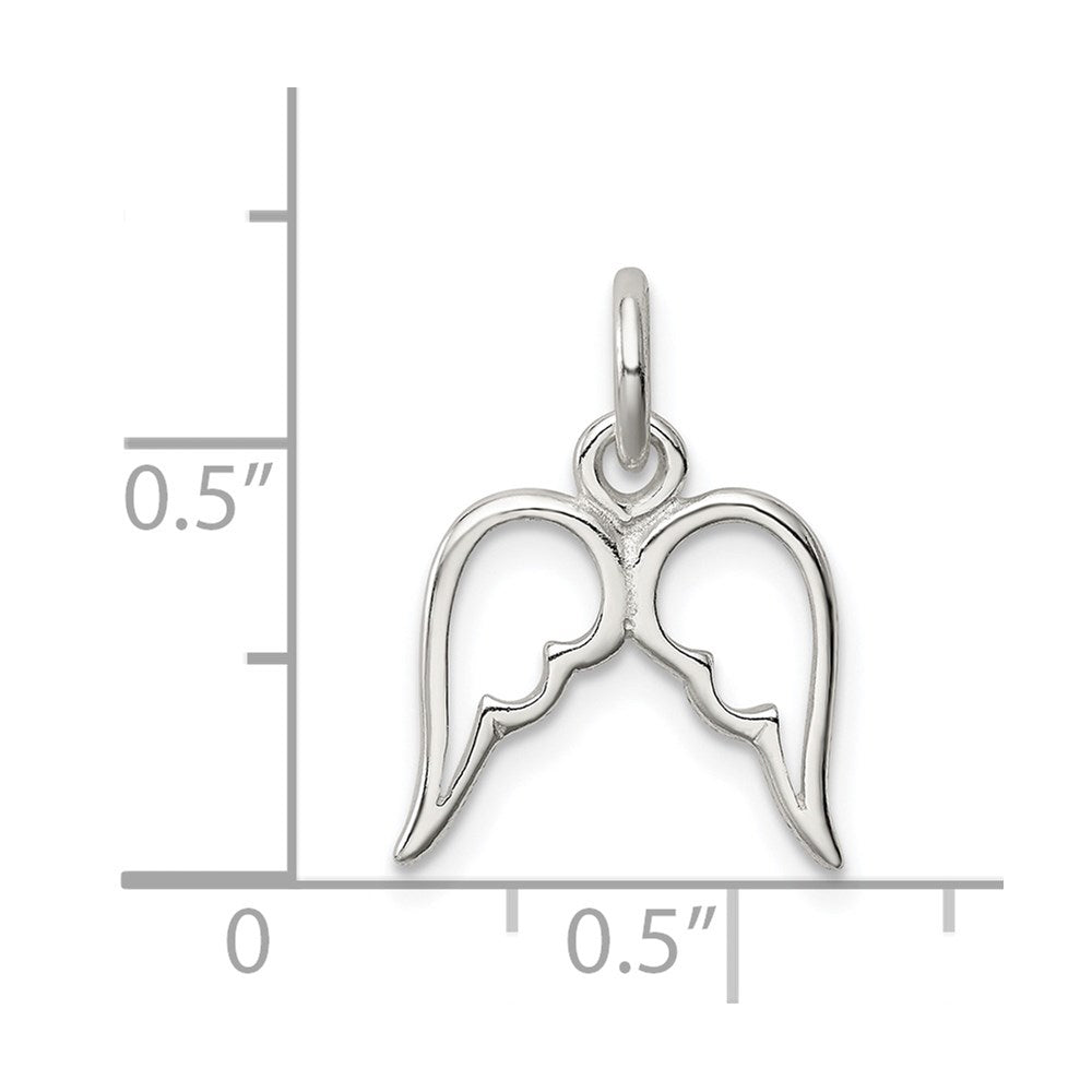 Sterling Silver Wings Pendant QC7381