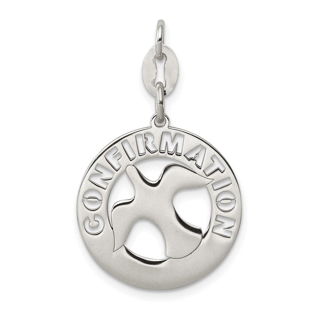 Sterling Silver Polished Confirmation Dove Charm QC7390