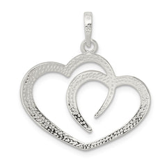 Sterling Silver Polished Heart Pendant QC7475