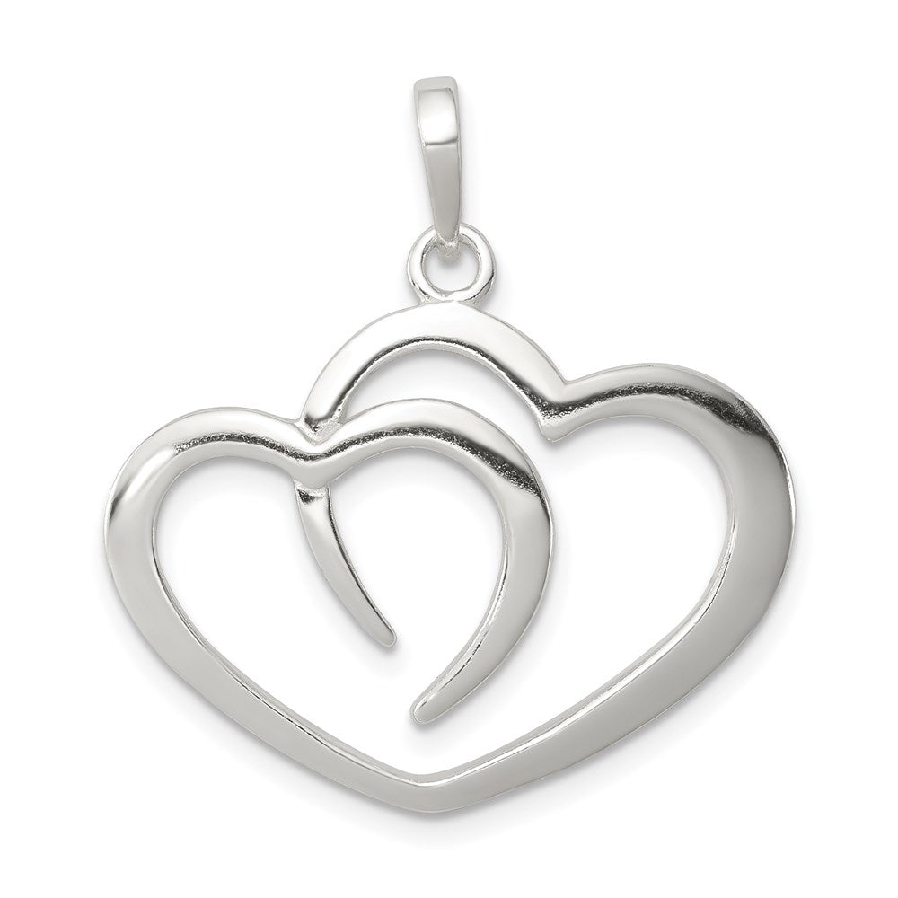 Sterling Silver Polished Heart Pendant QC7475