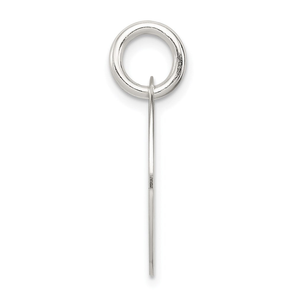 Sterling Silver Polished Enamel Love Pendant QC7488